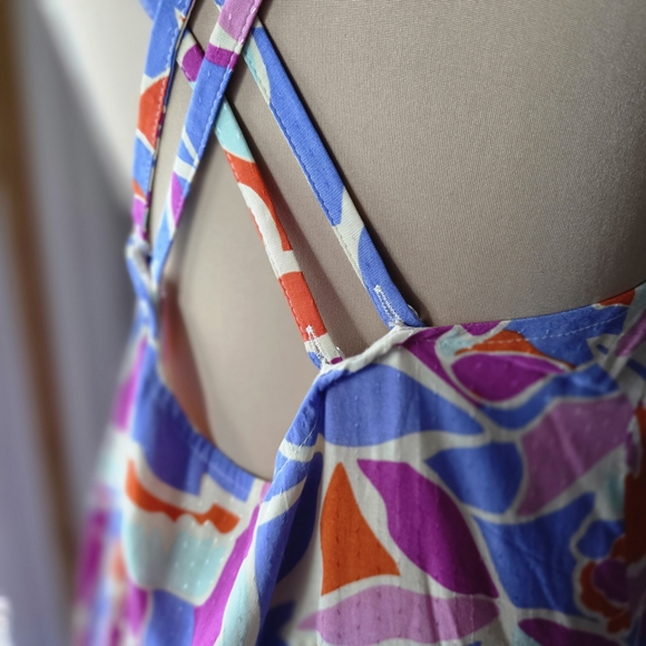 FRNCH Amande Colorful Floral Tiered Maxi Dress Size S  - Picture 7 of 8